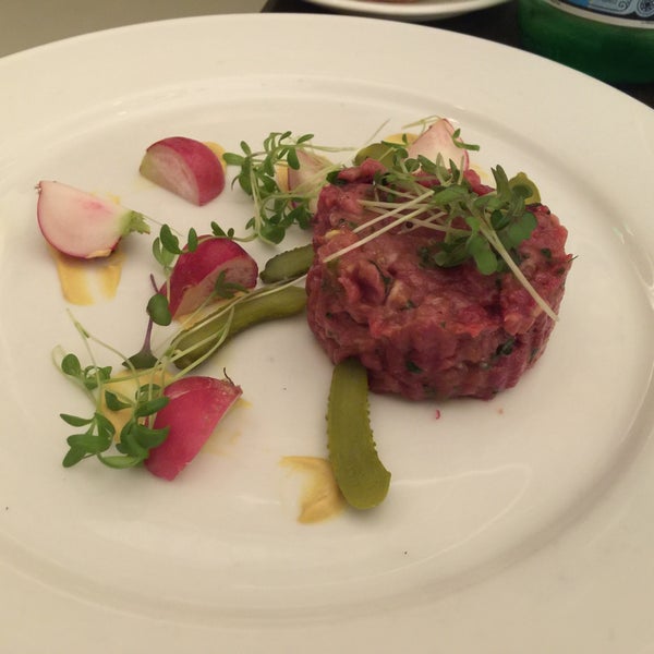 The steak tartare is a good start to any meal.