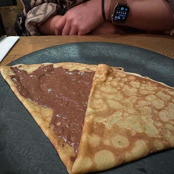 The homemade chocolate crepe is better than Nutella