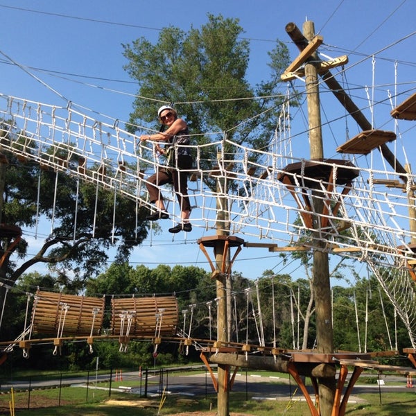 Having a great day at #Wild Blue Ropes - come on out to climb!