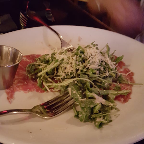 Beef Carpaccio- so light and fresh. my wife couldn't wait to take pic, before biting.