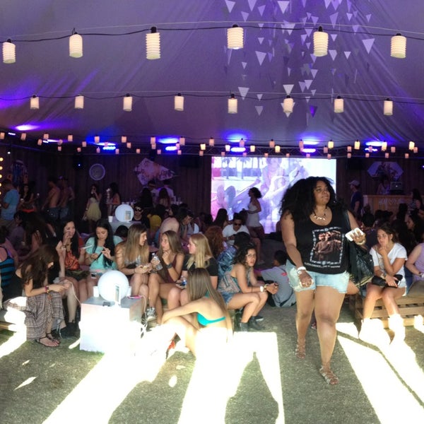 Photo taken at H&amp;M Loves Music Tent at Coachella by Elyse E. on 4/21/2013