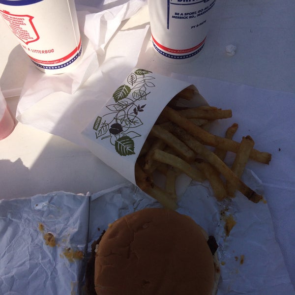 Photo taken at All American Hamburger Drive In by Michele C. on 5/10/2015