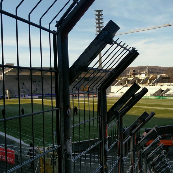 Photo taken at Erzgebirgsstadion by Chris S. on 12/4/2016