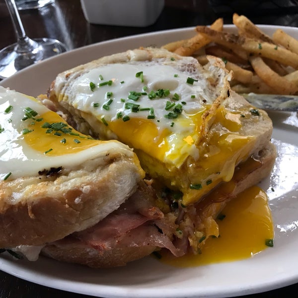 Mussels and French fries are always great, Croque Madame (pictured) is a tasty choice for brunch 👌🏼