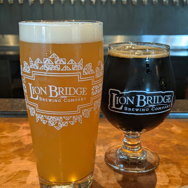 Photo taken at Lion Bridge Brewing Company by Mike W. on 7/3/2022