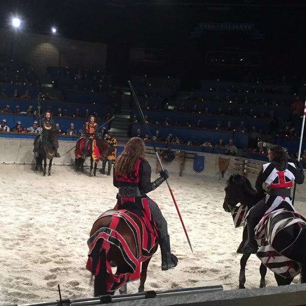 Photo taken at Medieval Times Dinner &amp; Tournament by Dante T. on 12/31/2016