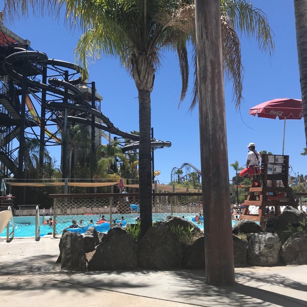 Photo taken at Hurricane Harbor Los Angeles by Elaine D. on 6/10/2018