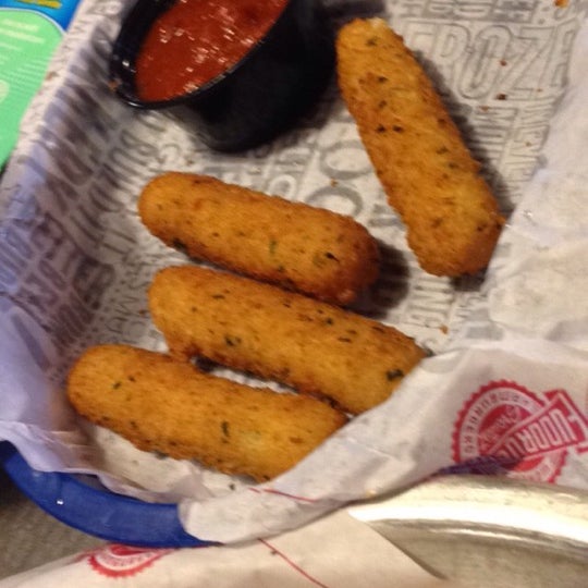 Mozzarella sticks yummy...You get 5 someone got hungry and it disappeared lol