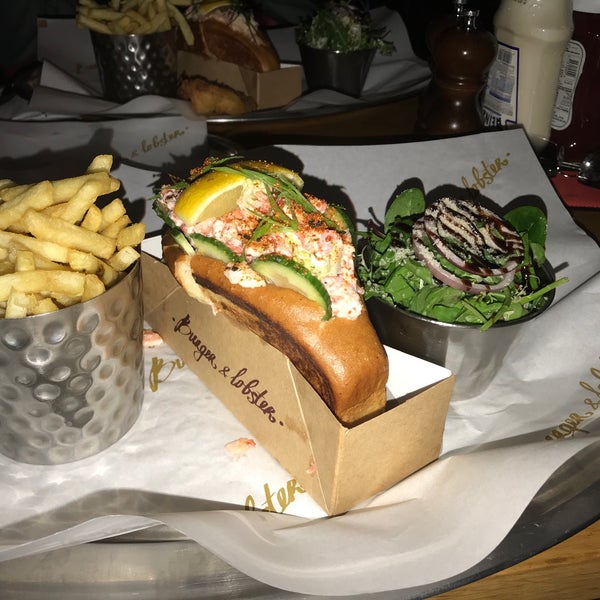 Photo taken at Burger &amp; Lobster by AD on 1/13/2020