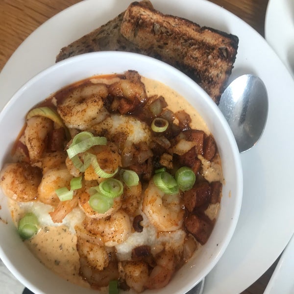 Definitely a must have are the shrimp and grits….our server was awesome and the atmosphere was pleasant and very professional.