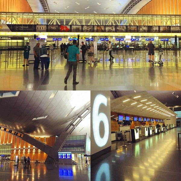 Photo taken at Doha International Airport (DOH) مطار الدوحة الدولي by Ossi T. on 11/13/2015