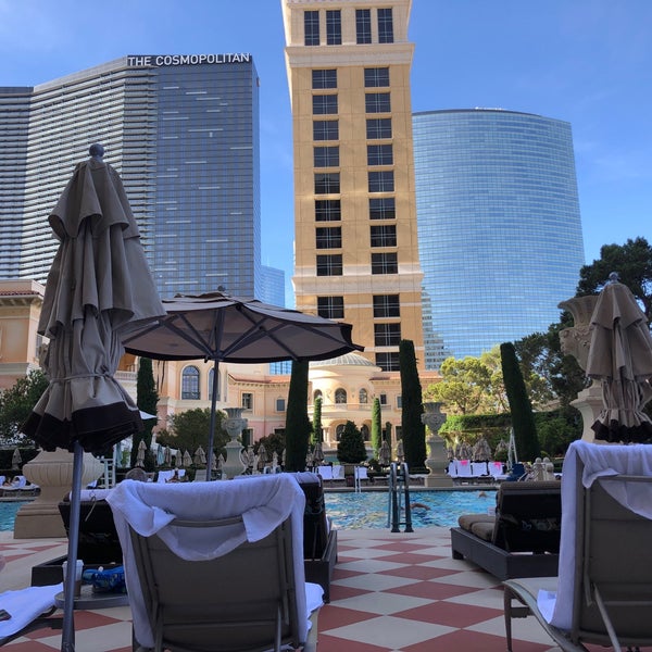 Photo taken at Bellagio Pool by Garry D. on 6/5/2022