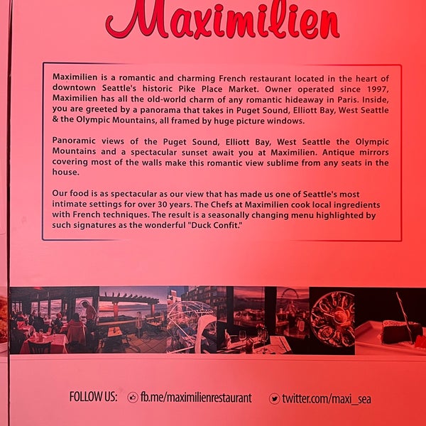 Photo taken at Maximilien Restaurant by Elif E. on 4/23/2022