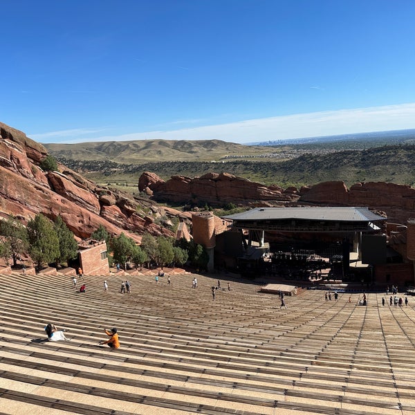 Photo taken at Red Rocks Park &amp; Amphitheatre by Ali H. on 10/1/2023