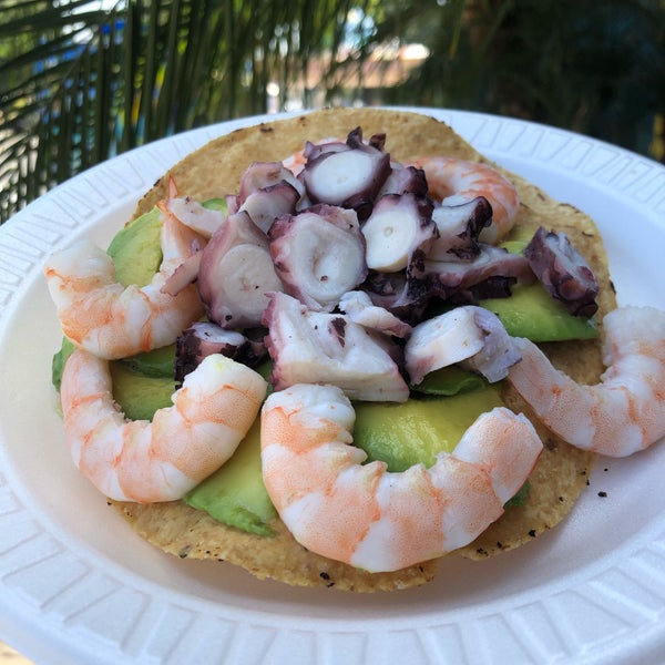 Photo taken at Mariscos 4 Vientos Taco Truck by Jeff W. on 8/10/2019