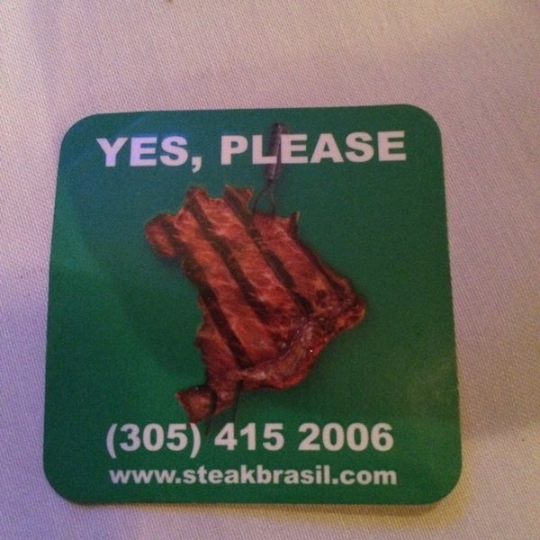 Best Brazilian food in Miami. Dont eat all the salad so you can save room for Picanha!
