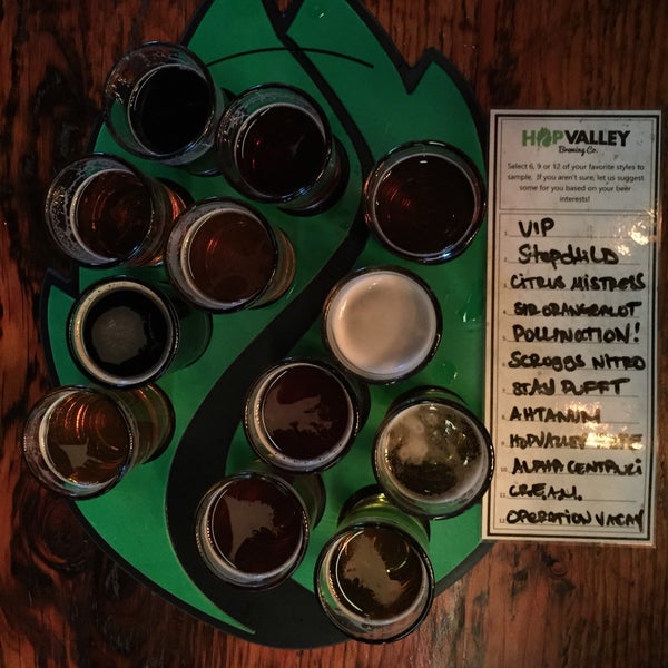 Photo taken at Hop Valley Brewing Co. by Cory O. on 7/12/2015
