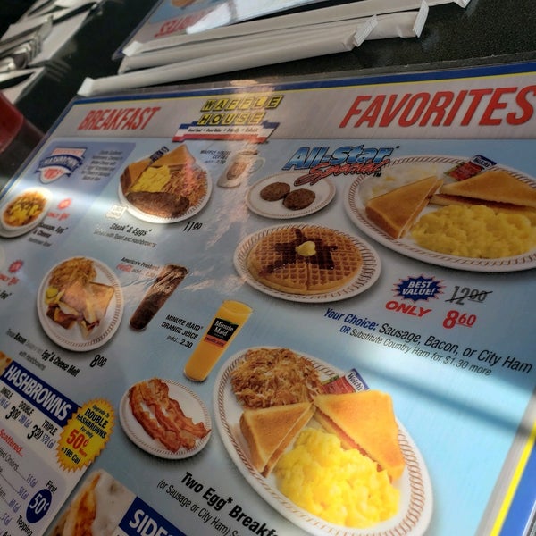 Waffle house menu 2020 deals