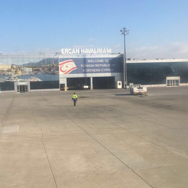 Photo taken at Ercan Airport (ECN) by Meriç Ç. on 1/15/2017