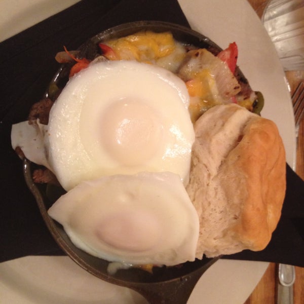 I endorse the Mangomosa. Philly cheese steak breakfast was not bad.