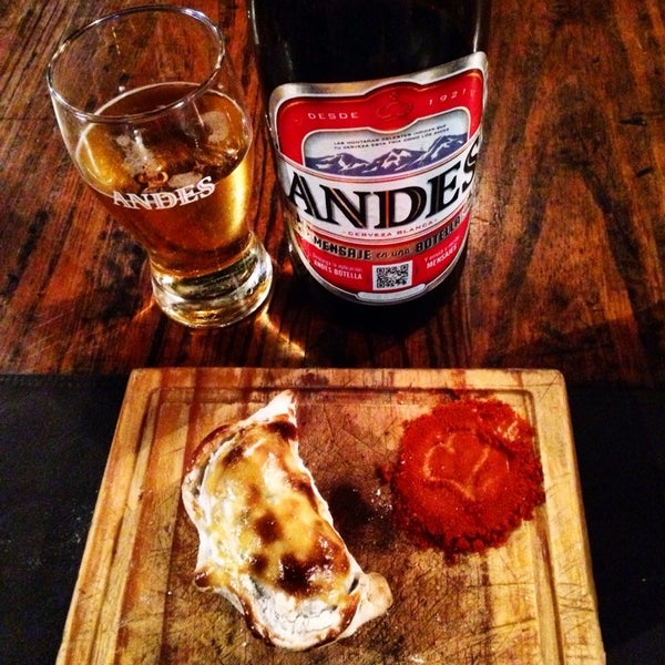 Cold beer and hot empanadas. Just how it should be.