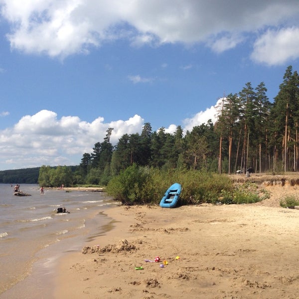 Сурское водохранилище пляж