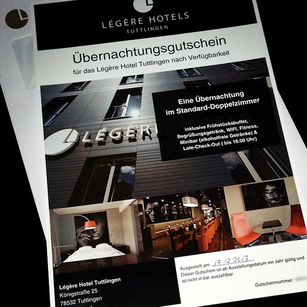 12/21/2013에 Jay F Kay님이 Légère Hotel Tuttlingen에서 찍은 사진