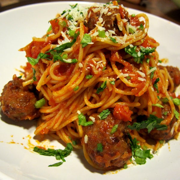 Try the Meatball Marinara, very tender meatballs and great sauce to go with it.