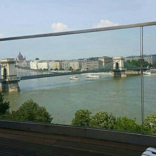Photo taken at Lanchid 19 Design Hotel Budapest by Ceyda K. on 6/9/2015