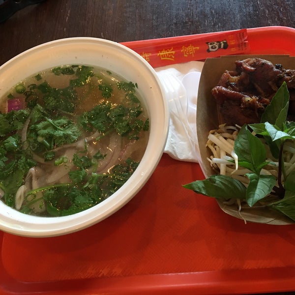 Great fresh tasting pho and bahn mi for a good price. I do wish they served the pho in real bowls though for customers eating  there :/