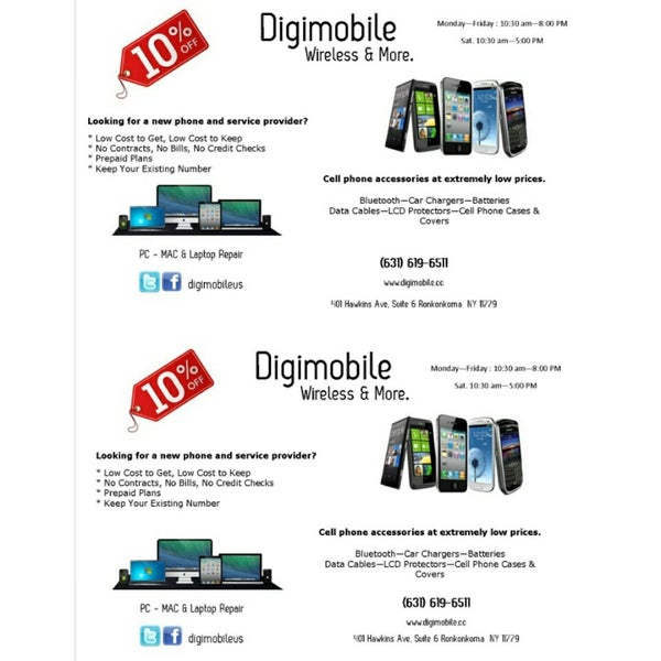 8/23/2014에 Digimobile C.님이 Digimobile - Computer Cell Phone Repair - Ronkonkoma에서 찍은 사진