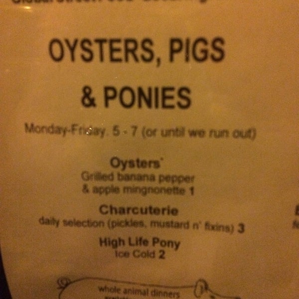 Try oysters!?