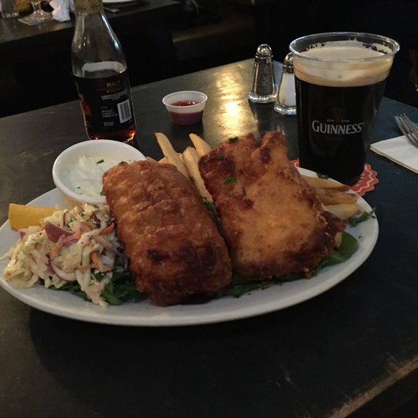 Guinness, Fish and Chips, great atmosphere