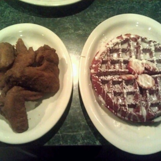 Photo taken at Kiki&#39;s Chicken And Waffles by David M. on 12/31/2012
