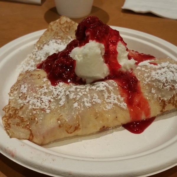 The raspberry and cheesecake crepes are awesome!