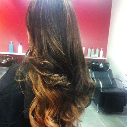 OMBRE ON THE BOTTOM & BALAYAGE ON THE TOP