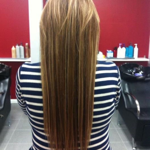 BEFORE AND AFTER (FUSION HAIR EXTENSIONS ) THE BEST INVENTION FOR BEAUTY