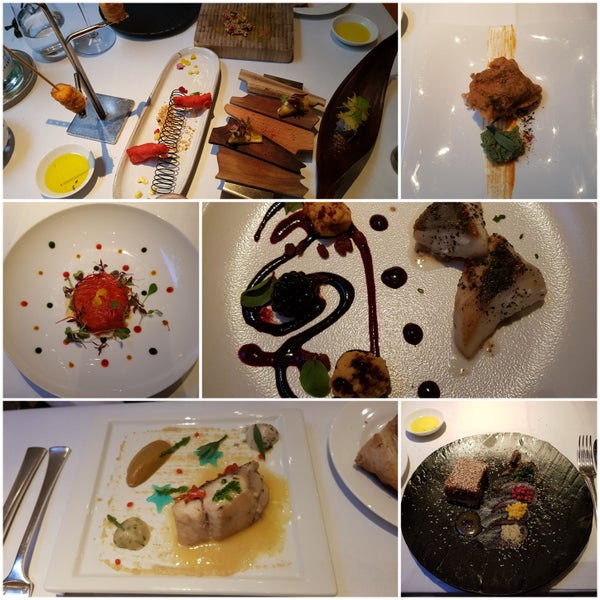 Exquisite dish presentation and service and ingredients cooked just right. However, food is not good enough to be Michelin star worthy or worth the price of £115 for the tasting menu. Disappointed!