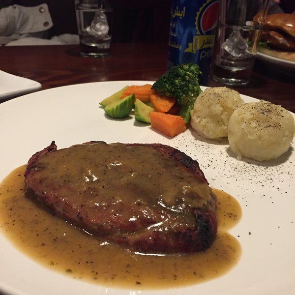 Just finished my meal ... Medium well fillet steak with black piper ... Not the best steak in town regarding fillet ... I'll come back to try the rib eye .Nice atmosphere and the decorations  are nice
