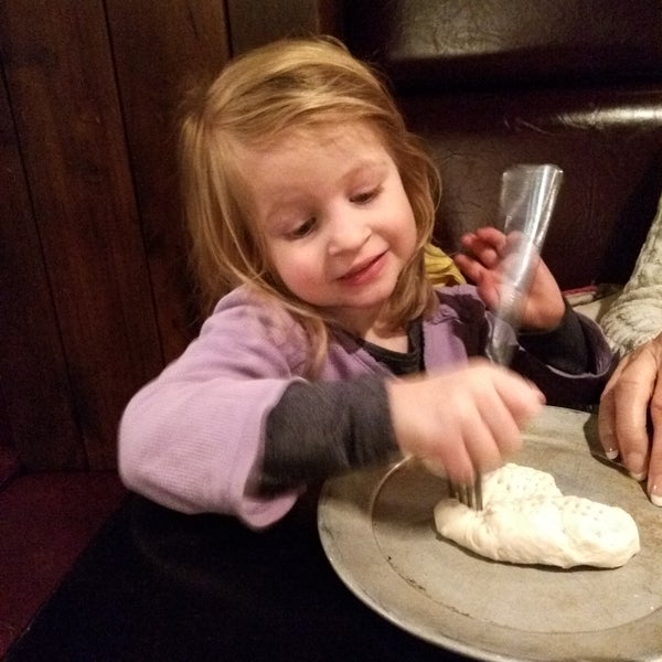 Excellent foodie-friendly Italian like Tuscan chicken, bison lasagne, and lamb Bolognese. Also, kid-friendly menu AND they can play with dough that gets baked into a till they can eat