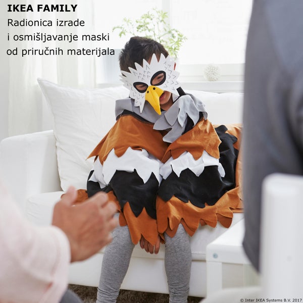 [IKEA FAMILY RADIONICA] U IKEA Restoranu 18. i 19.2. od osmišljavamo maske i učimo kako ih izraditi od prirodnih materijala. Na www.IKEA.hr/radionica_izrade_maski prijavi se, i s nama zabavi se! :)