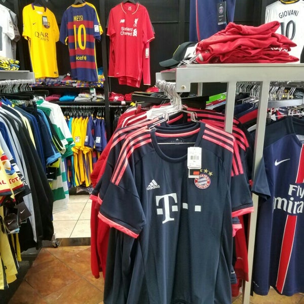Photo taken at Pro Soccer Store by Nima M. on 3/23/2016