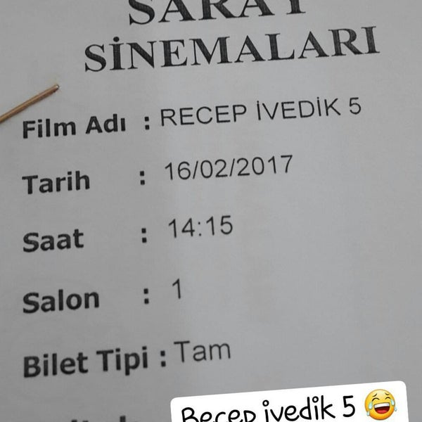 Photo prise au Saray Sinemaları par Mehmet Ş. le2/16/2017