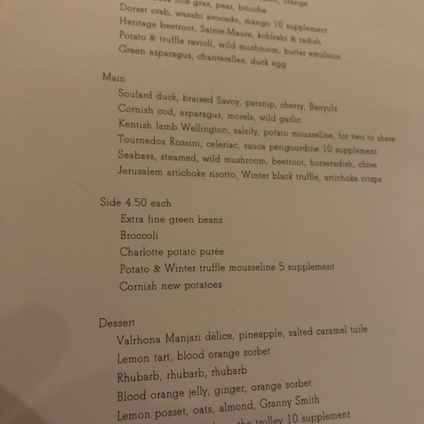 Nice dishes, surprising combinations, good service only remark is to leave a bit more time between the courses so the evening takes longer and there more time to discuss the wonderful dishes 😋