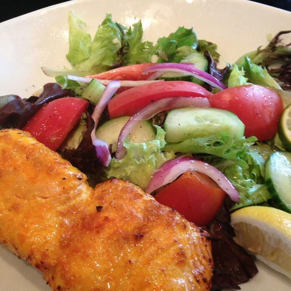 Get the salmon salad. A perfect summer lunch.