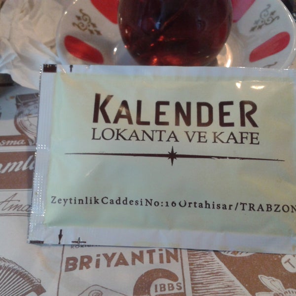 Trabzon Kalender'de yöresel yemekler, tadı kırk yıl geçmeyecek kahve ve çay beraberindeki gönül sohbetleri insanı cezbediyor :-)