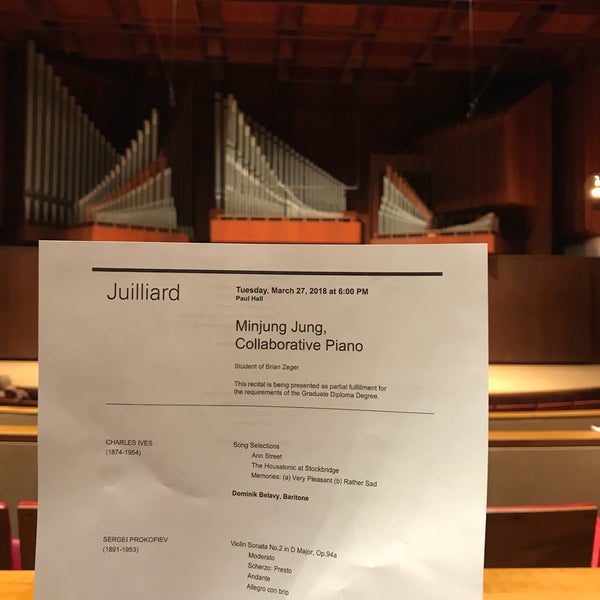 3/27/2018にEJ C.がThe Juilliard Schoolで撮った写真