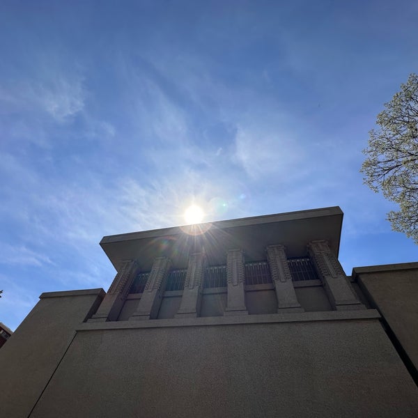 Photo taken at Frank Lloyd Wright&#39;s Unity Temple by Joby M. on 4/13/2023