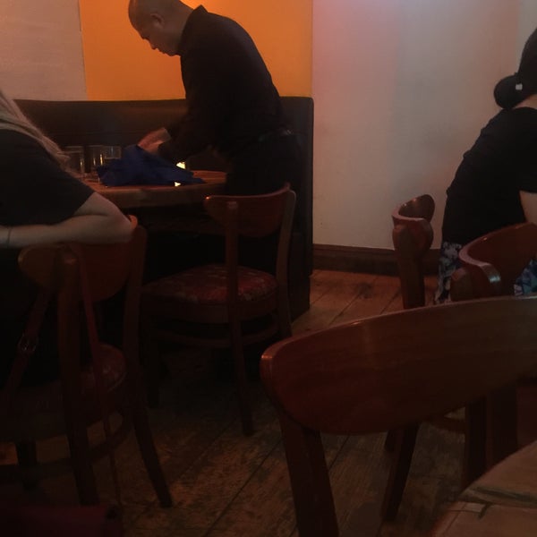 Watch out for this busboy. Watched him slyly take video of a group of young & attractive women. Really gross and inappropriate. Was here on a Tuesday, 7pm.