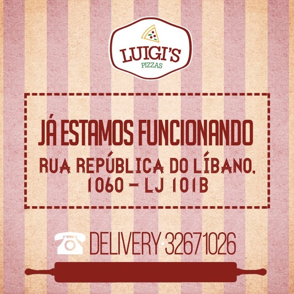 Foto tirada no(a) Luigi&#39;s Pizzas por Wagner C. em 4/6/2014